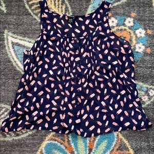 Torrid sleeveless button blouse Size 0